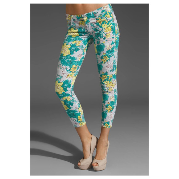 TEXTILE Elizabeth and James Pants, Size 29, Floral Design, Cropped - Picture 1 of 15